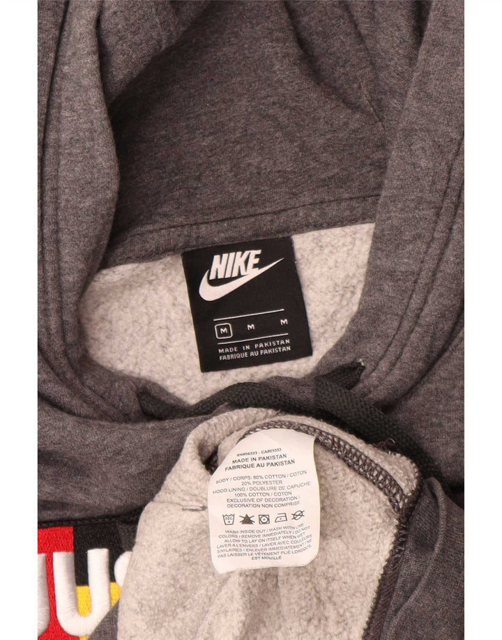 Nike Herren-Kapuzenpullover mit Grafik, mittelgraue Baumwolle