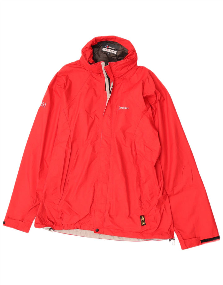 Berghaus Jungen-Regenjacke mit Kapuze, 13–14 Jahre, rotes Nylon
