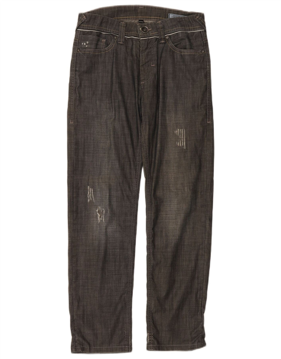 Jack & Jones Herren Distressed Straight Jeans W30 L29 Grau