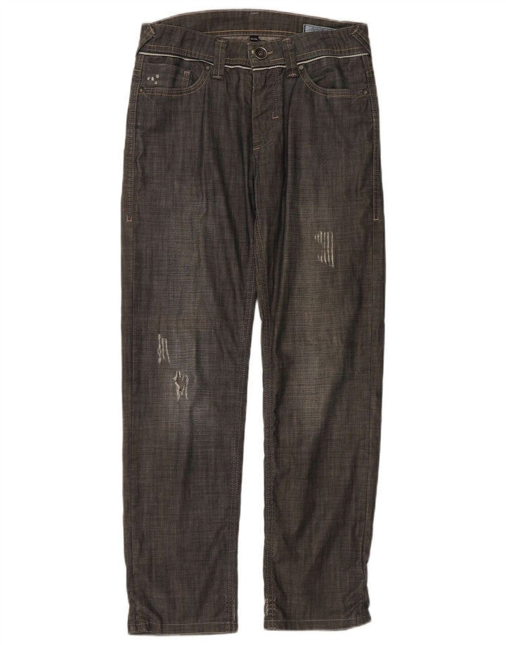 Jack & Jones Herren Distressed Straight Jeans W30 L29 Grau