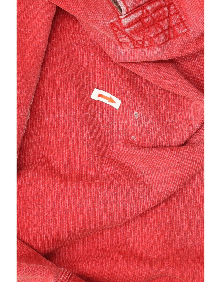 Fat Face Herren-Sweatshirt mit Rollkragen, Mittelrot, Baumwolle