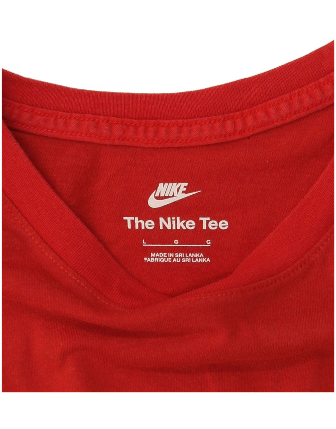 Nike Herren T-Shirt mit Grafik, Größe L, Rot