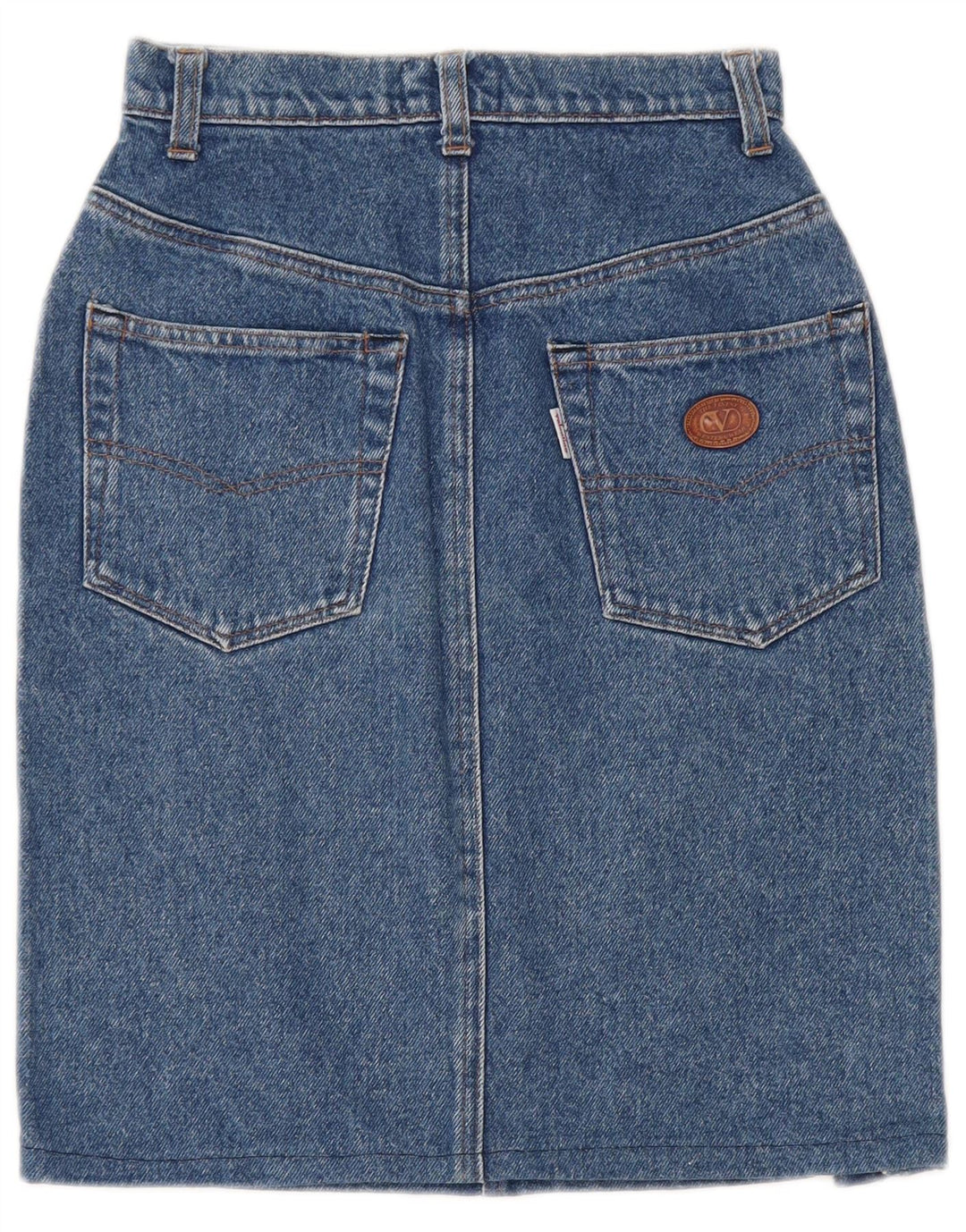 Valentino Damen Jeansrock W26 Small Blaue Baumwolle