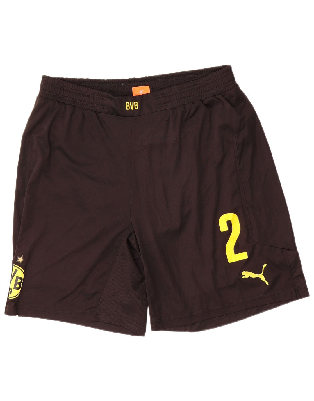 Puma Herren BVB Dortmund Graphic Sport Shorts Large Schwarz Polyester