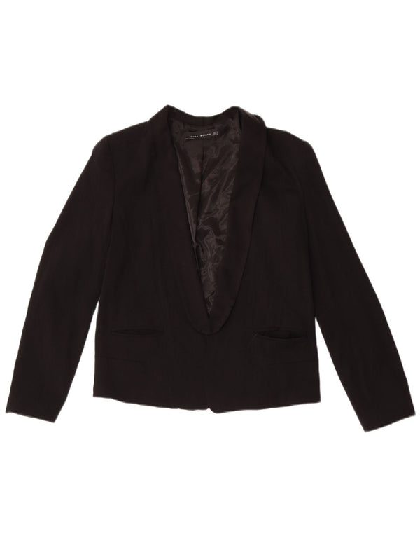 Offene Blazerjacke für Damen von Zara, Gr. 10, Größe S, Schwarz
