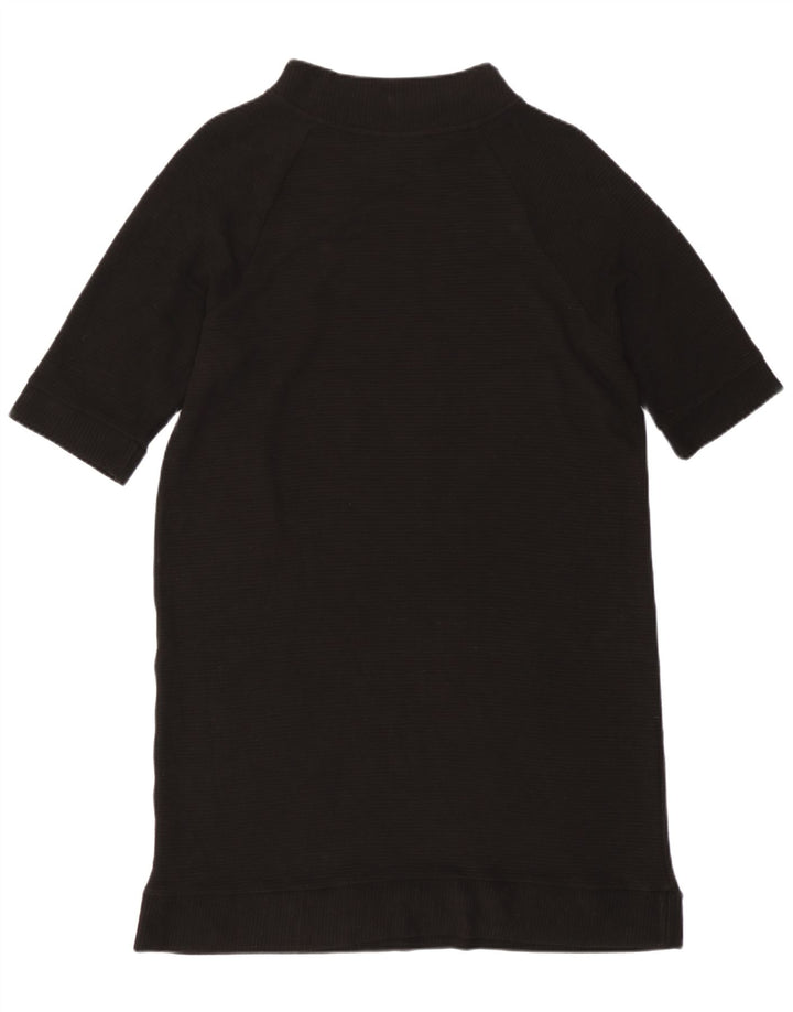 French Connection Damen-Basic-Kleid UK 12 Mittelschwarze Viskose