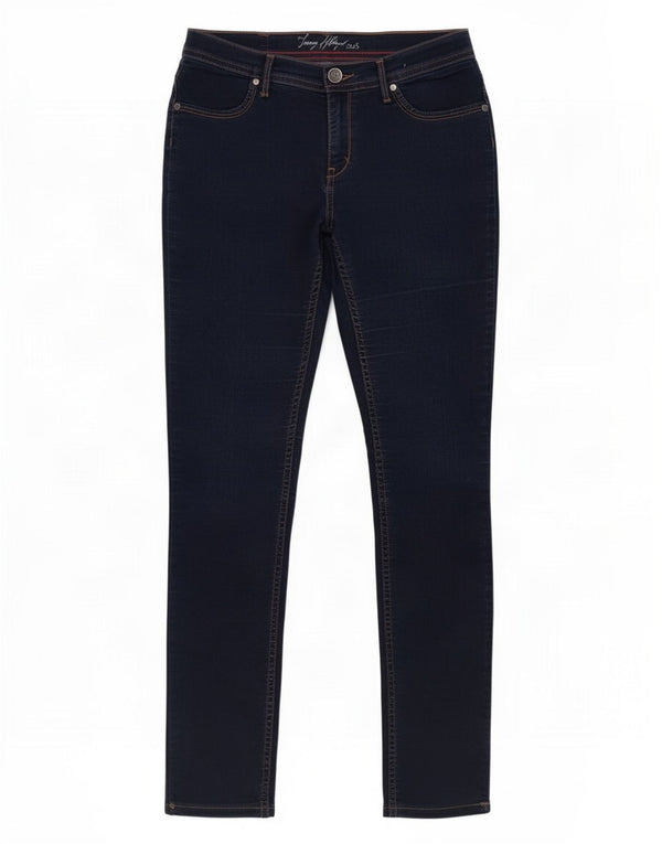 Tommy Hilfiger Womens Skinny Jeans Small W28 L28 Navy Blue Cotton