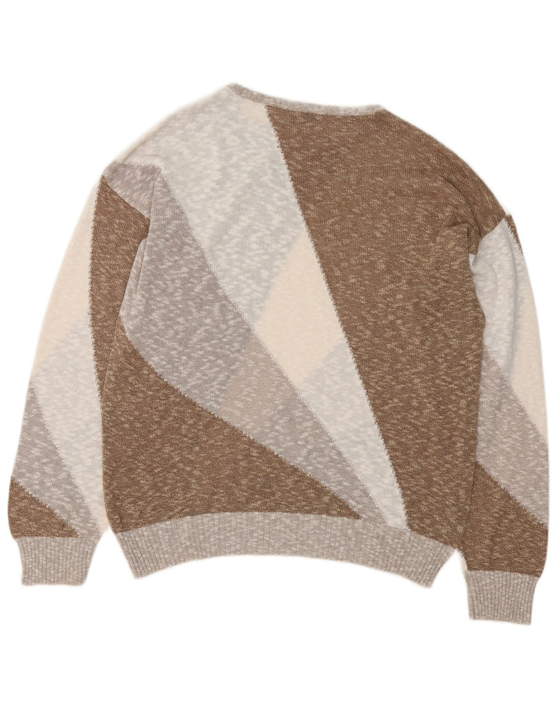 Panizza Herren-Pullover mit Rundhalsausschnitt, groß, mehrfarbig, Farbblock