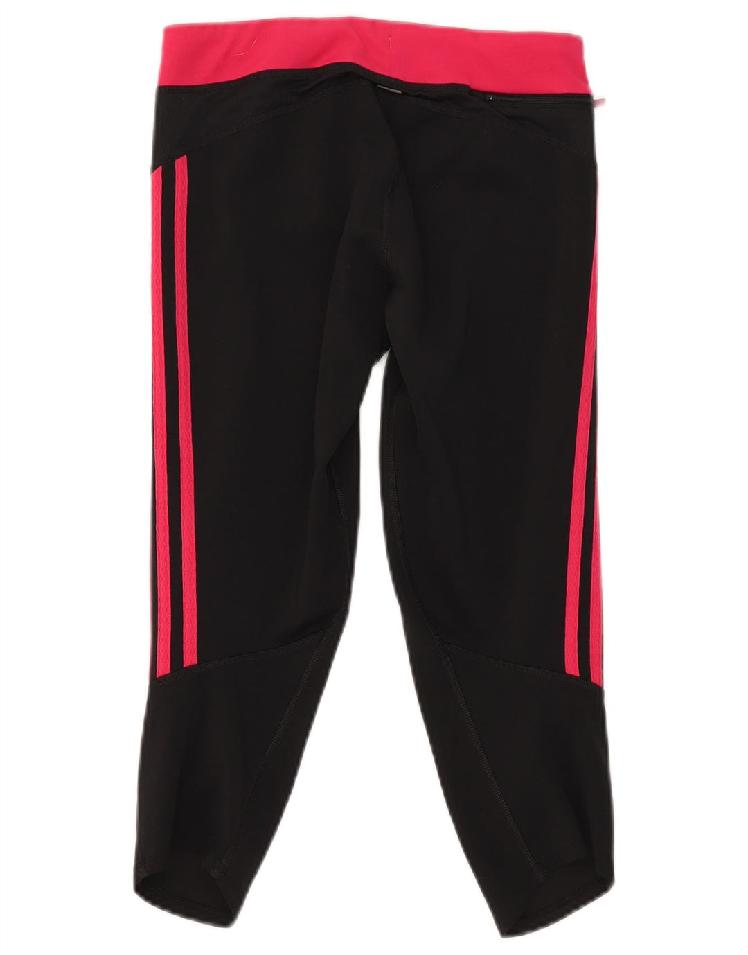 Adidas Damen Capri-Leggings UK 12 Mittelschwarzes Colourblock-Polyester