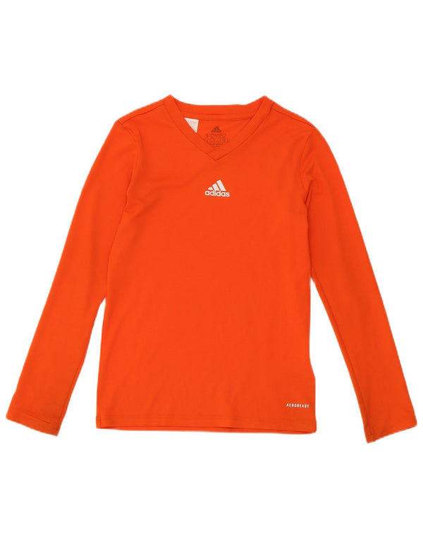 Adidas Jungen Aeroready Top Langarm 11-12 Jahre Orange Polyester