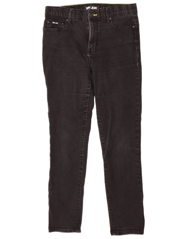 Dkny Damen Bleecker Shaping Skinny Jeans W30 L29 Schwarze Baumwolle