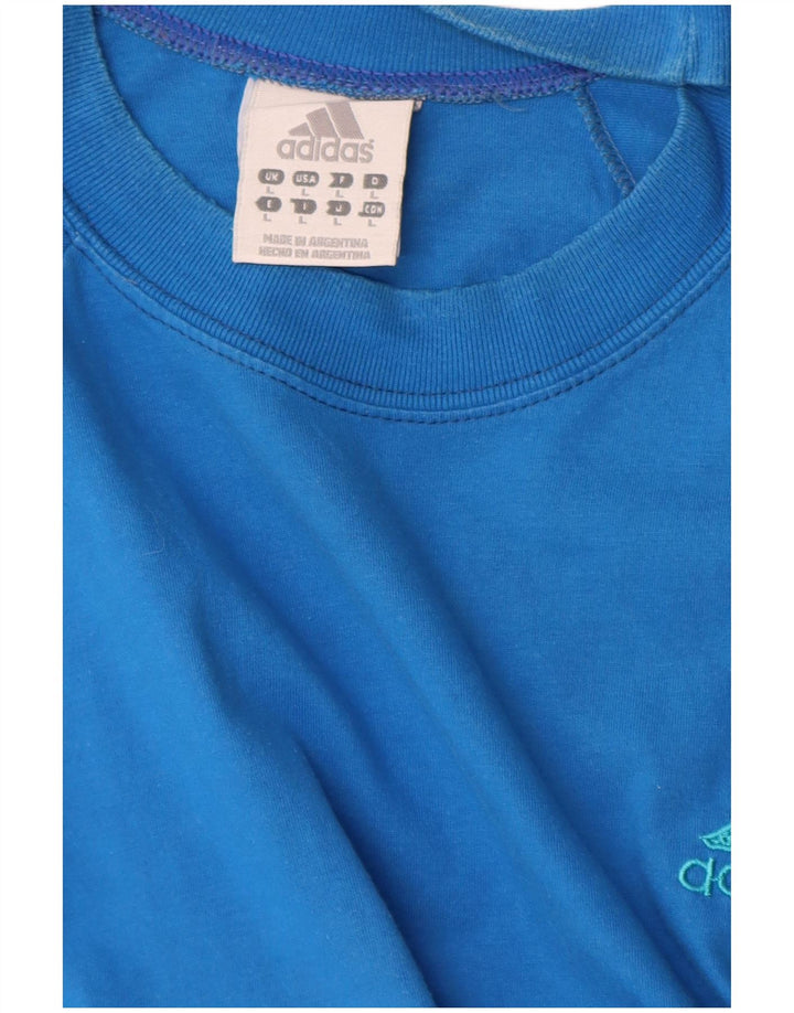 Adidas Herren T-Shirt Top Large Blau