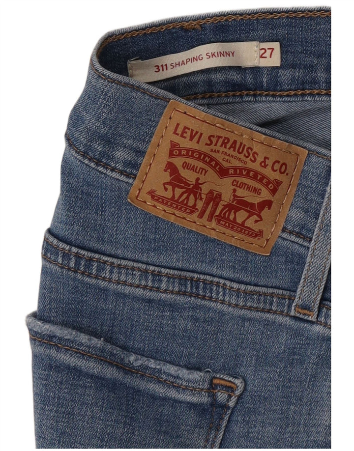 Levi's Damen 311 Shaping Skinny Jeans W27 L32 Blau