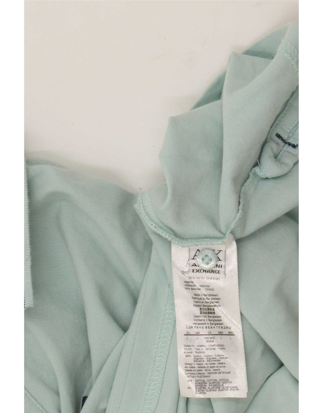 Armani Exchange Herren-Poloshirt, große blaue Baumwolle