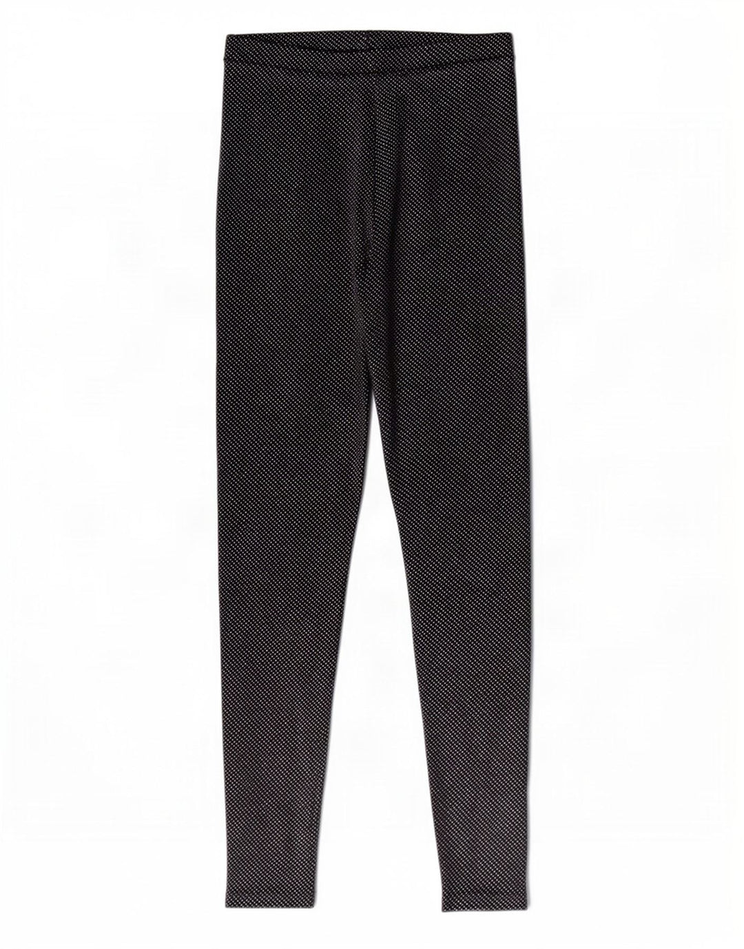 Zara Damen Leggings UK 8 Small Schwarz gepunktetes Polyester