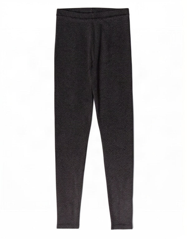 Zara Damen Leggings UK 8 Small Schwarz gepunktetes Polyester