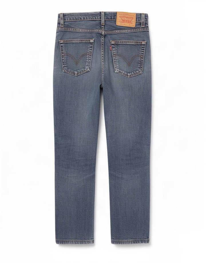 Levi's Damen 525 Straight Jeans W30 L28 Blaue Baumwolle