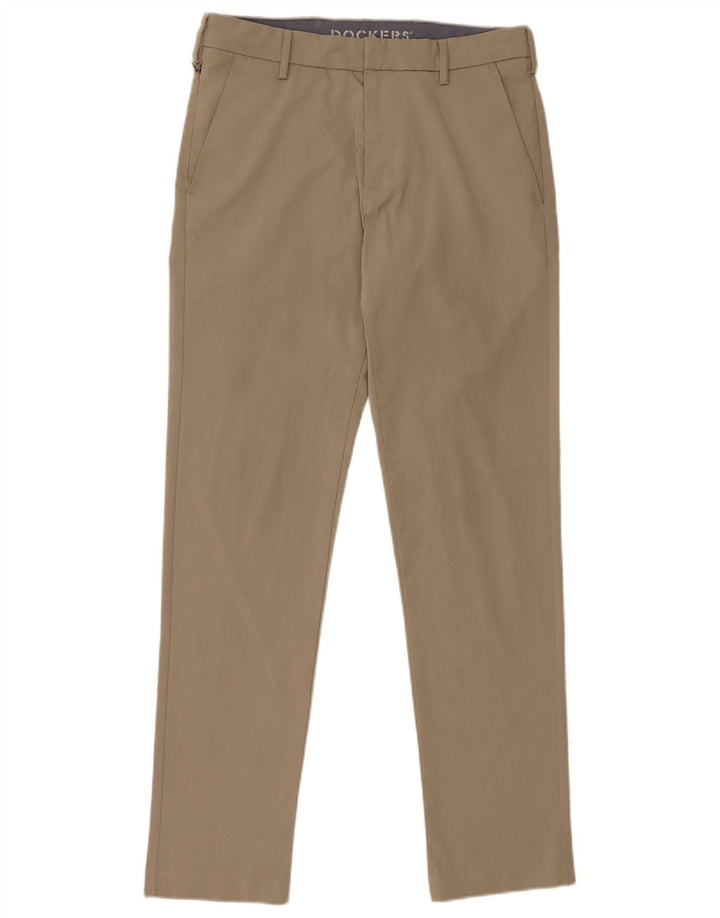 Dockers Herren Slim Chinohose W29 L32 Beige Polyester