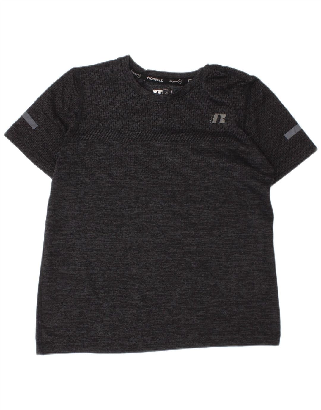 Russell Athletic T-Shirt-Oberteil für Jungen, 6–7 Jahre, Größe S, Grau gefleckt