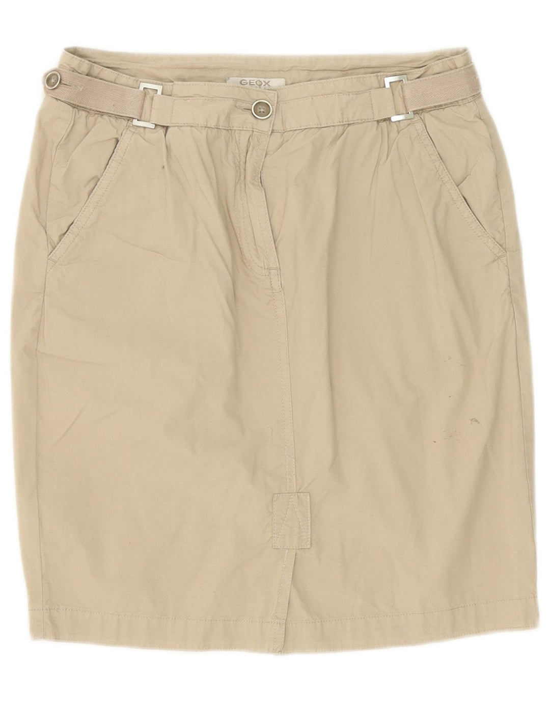 Geox Womens Mini Straight Rock IT 42 Medium W30 Beige Baumwolle