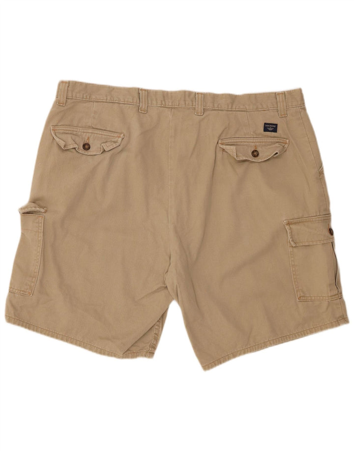 DOCKERS Herren Cargoshorts W42 2XL Beige Baumwolle