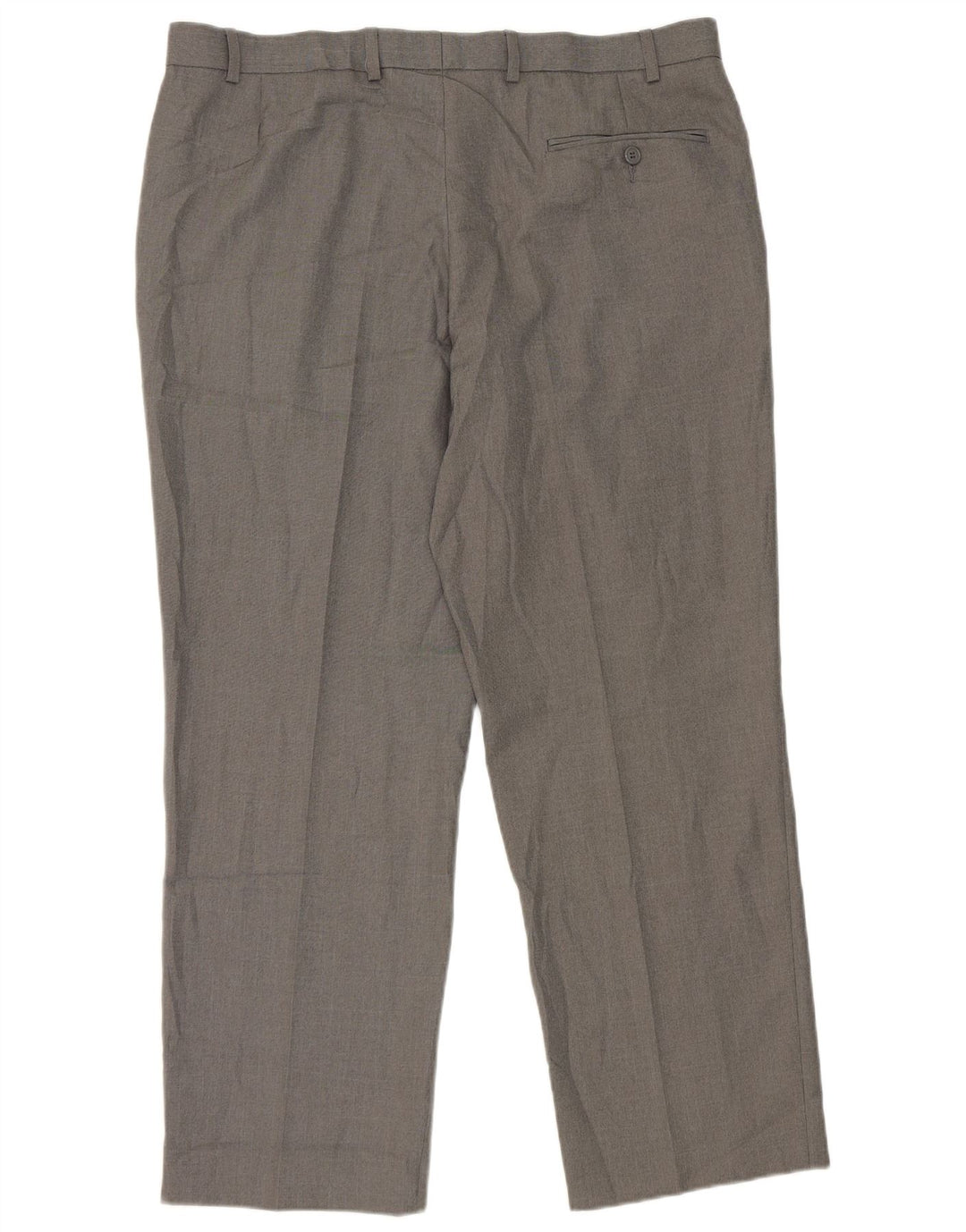 Gerade Herren-Anzughose von Marks & Spencer, W38, L29, grau, Polyester
