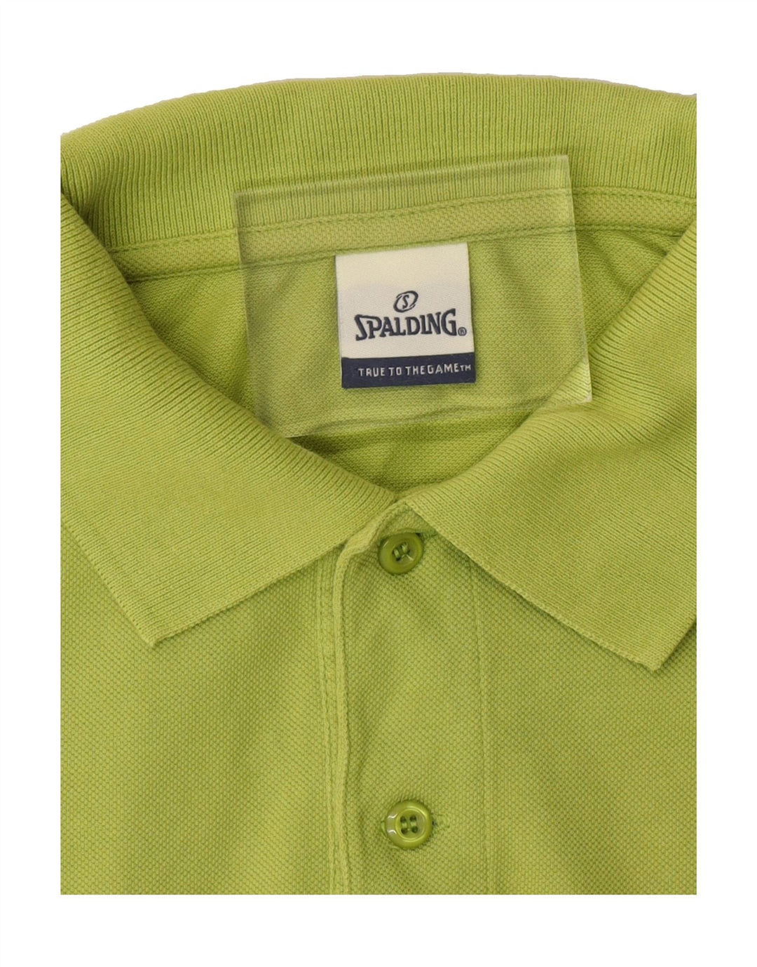 SPALDING Mens Polo Shirt Large Green Cotton Vintage Spalding and Second-Hand Spalding from Messina Hembry 