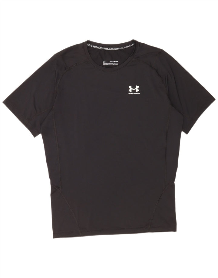 Under Armour Herren Kompressions-T-Shirt Top 2XL Schwarz Polyester