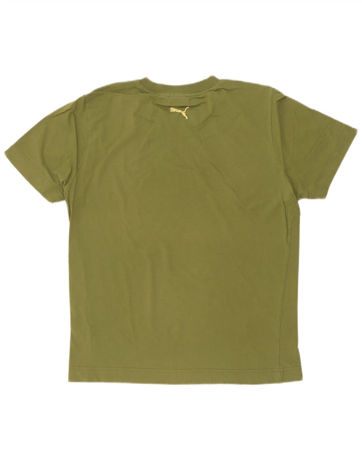 Puma Herren Grafik-T-Shirt-Oberteil Mittelgrün