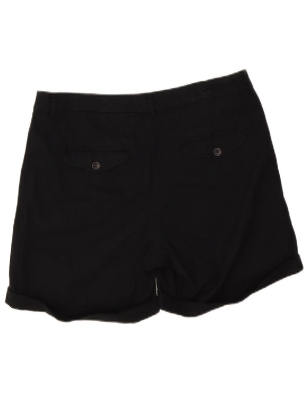 Benetton Damen Chinoshorts UK 12 Medium W32 Schwarz