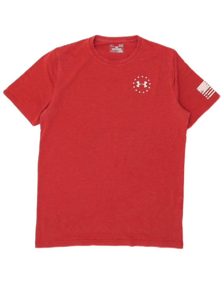 Under Armour Herren-T-Shirt mit lockerer Passform, Grafik, Größe S, Rot