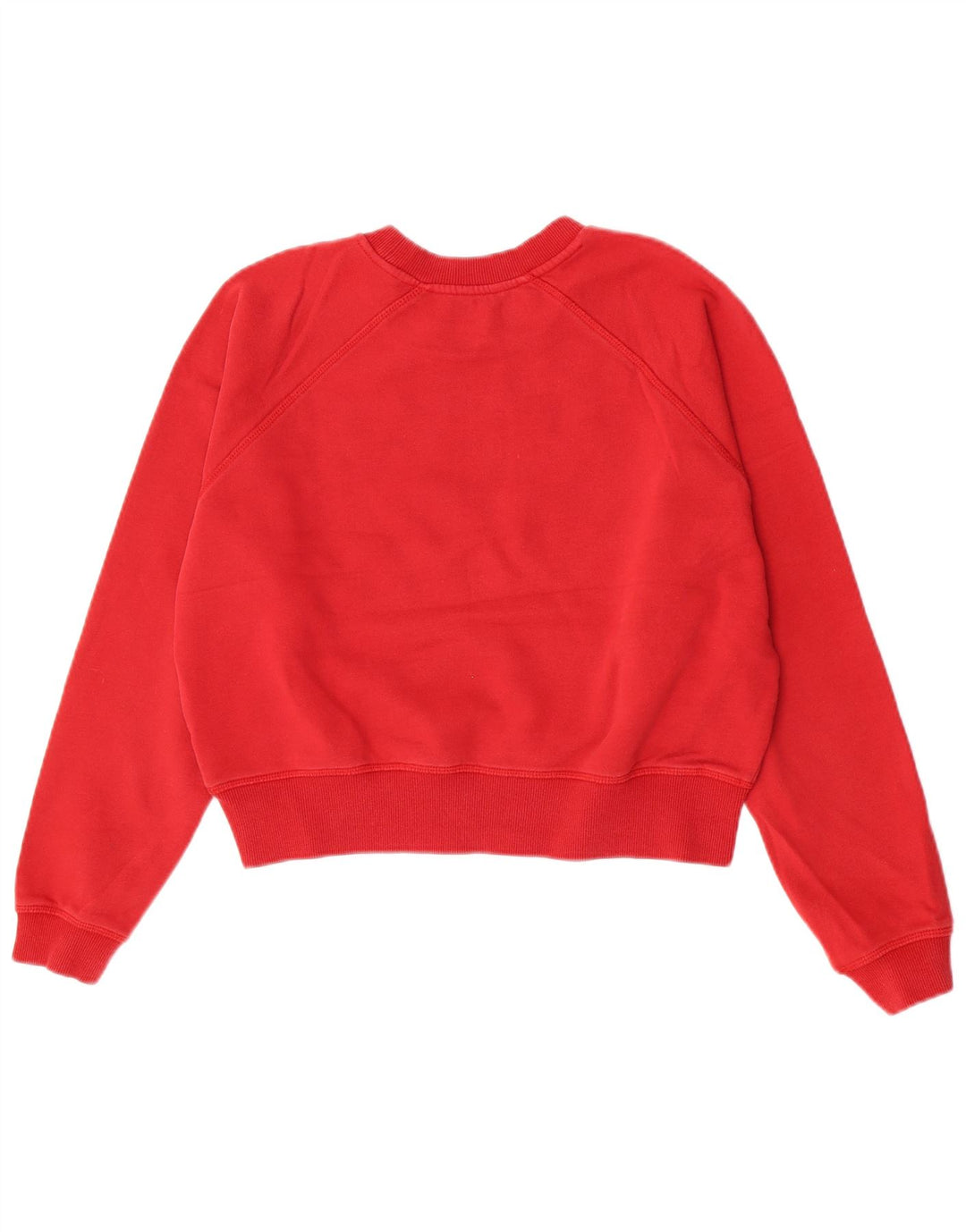 Guess Damen Crop Graphic Sweatshirt Pullover UK 16 Large Rot