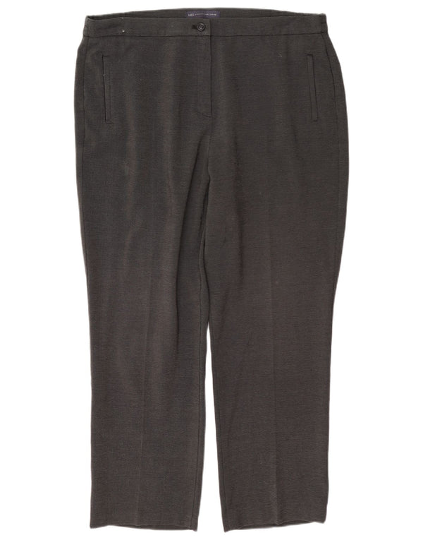 Marks & Spencer Damen Gerade Freizeithose UK 14 Large W34 L27 Grau