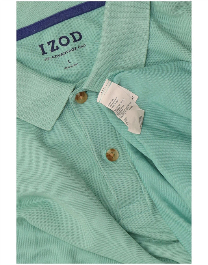 Izod Herren-Poloshirt, große türkisfarbene Baumwolle