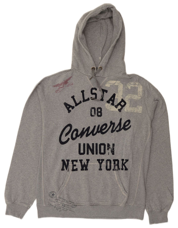 Converse Herren Graphic Hoodie Pullover XL Grau
