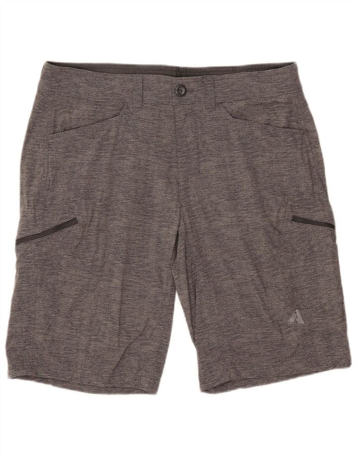 Eddie Bauer Herren-Cargoshorts W35, großes grau meliertes Nylon