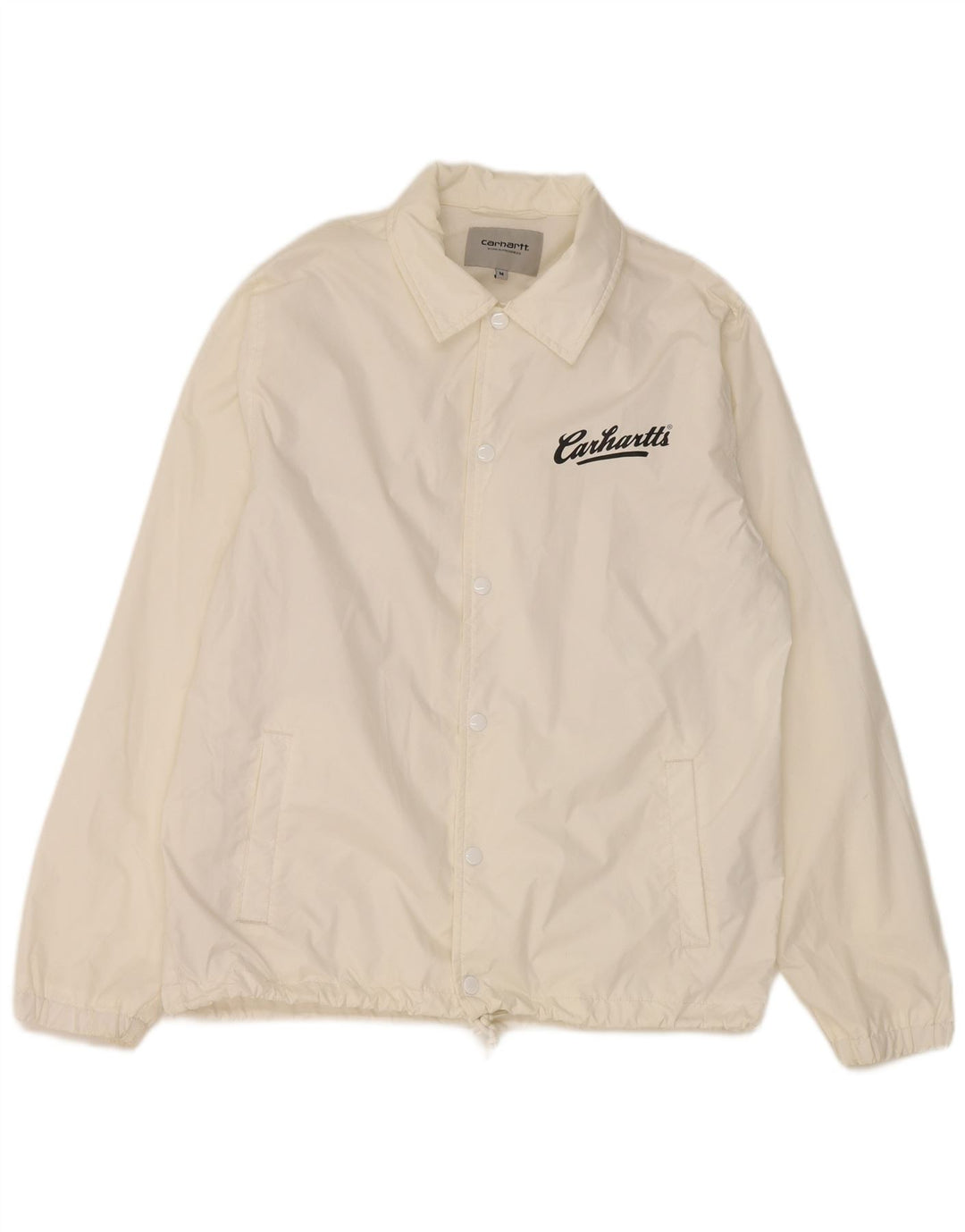Carhartt Herren-Regenjacke mit Grafik, UK 38, mittelweißes Nylon