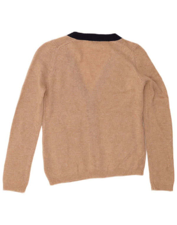 Topshop Damen-Cardigan-Pullover UK 8 Small Beige Acryl