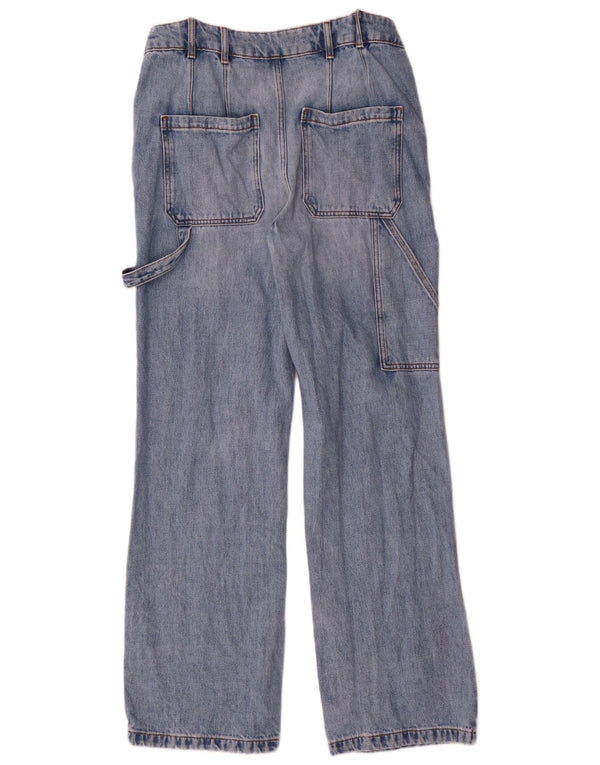 Fat Face Damen Cargo Loose Jeans UK 12 Medium W30 L31 Blaue Baumwolle