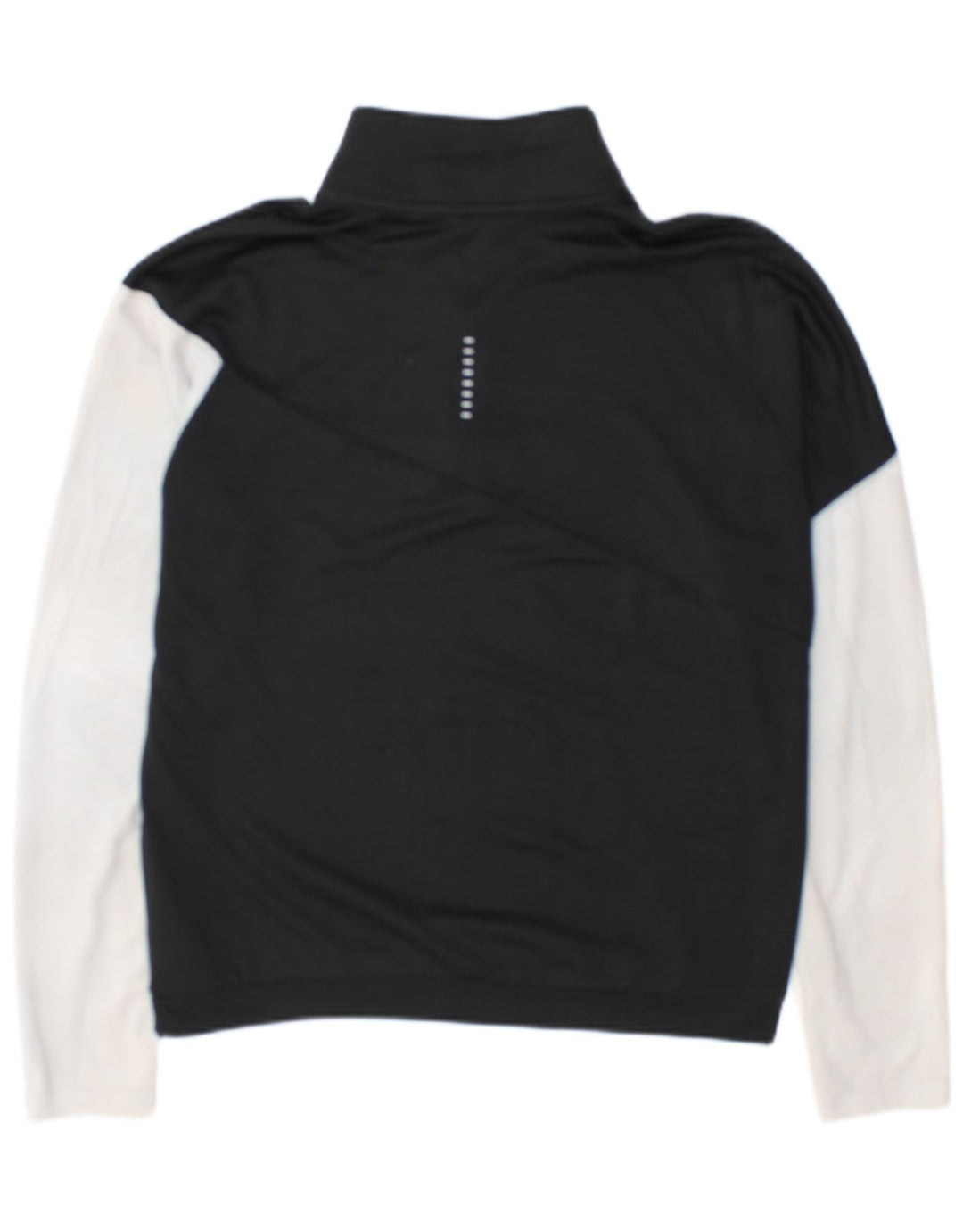 Nike Damen-Pullover-Trainingsanzugoberteil mit Reißverschluss und Halsausschnitt, UK 14, Mittelschwarz, Farbblock