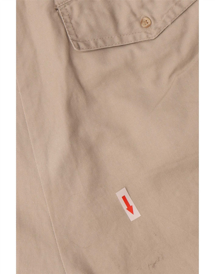 Emonite Damen-Cargoshorts mit hoher Taille, Größe L, W26, Grau, Baumwolle