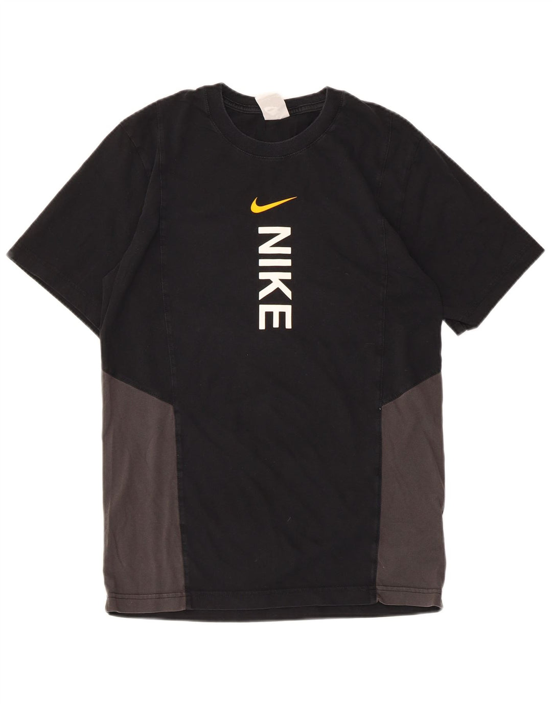 NIKE Herren-T-Shirt mit Grafik, Größe S, Schwarz, Colourblock-Baumwolle