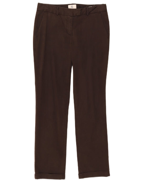 Cerruti 1881 Damen gerade Anzughose IT 42 Medium W30 L29 Braun