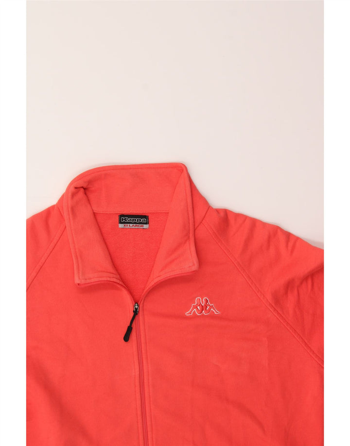 KAPPA Womens Tracksuit Top Jacket UK 20 2XL Red Cotton Vintage Kappa and Second-Hand Kappa from Messina Hembry 