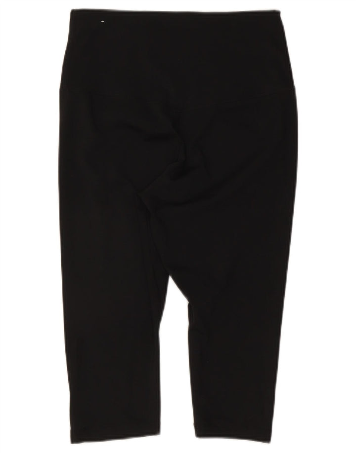 Nike Damen Dri Fit Capri Leggings UK 12 Medium Schwarz Polyester