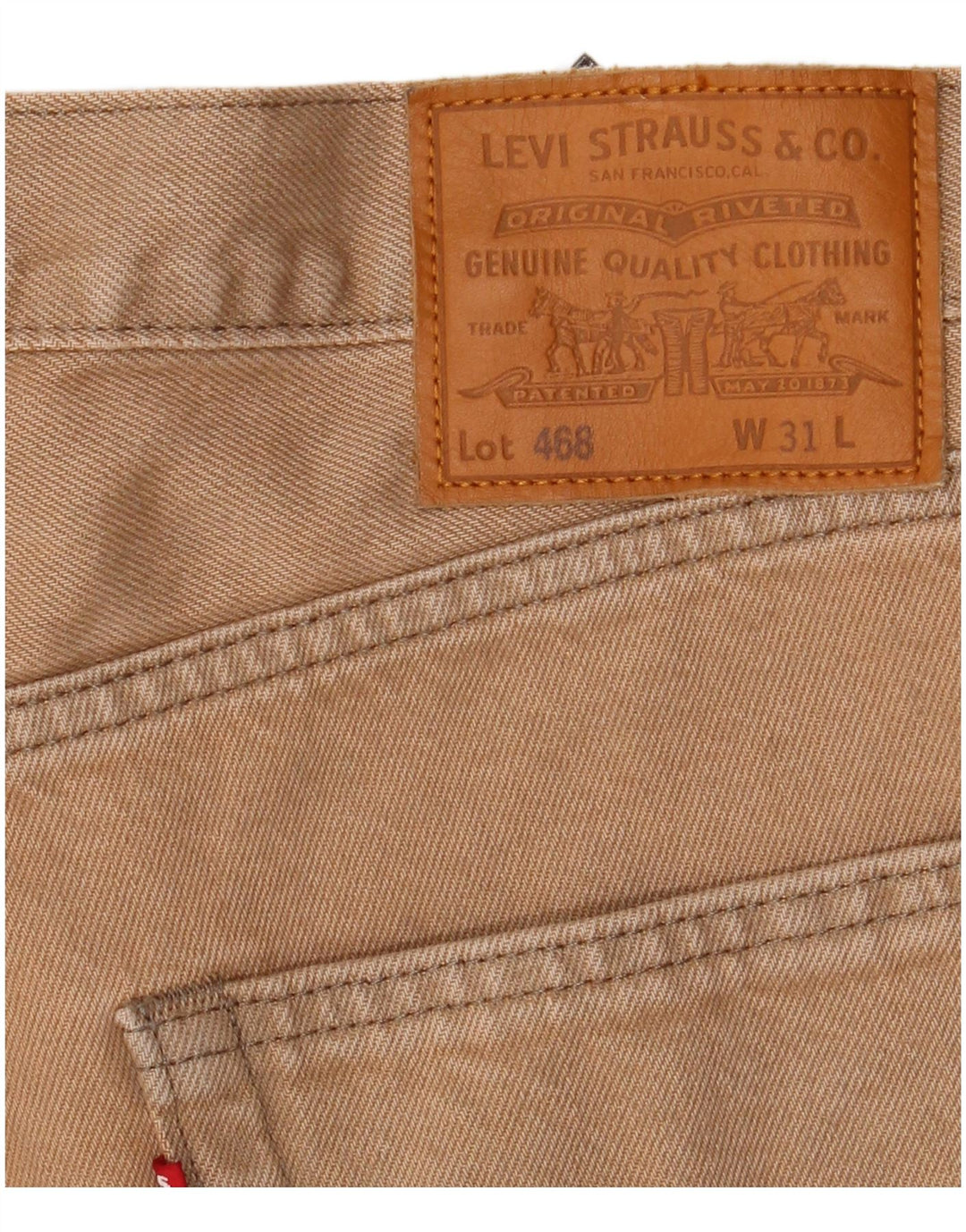 Levi's Herren Jeansshorts W31 mittelbeige Baumwolle