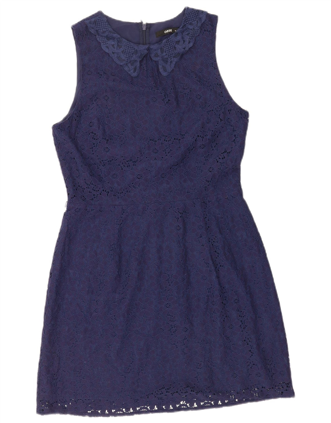 Ärmelloses A-Linien-Kleid für Damen von Oasis, Größe M, Marineblau, Polyamid