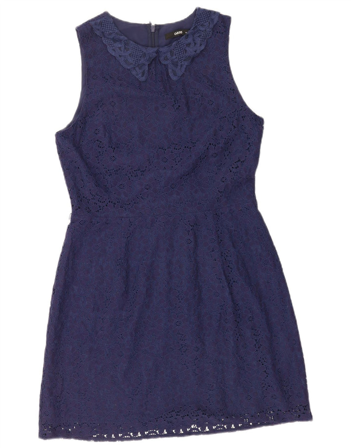 Ärmelloses A-Linien-Kleid für Damen von Oasis, Größe M, Marineblau, Polyamid