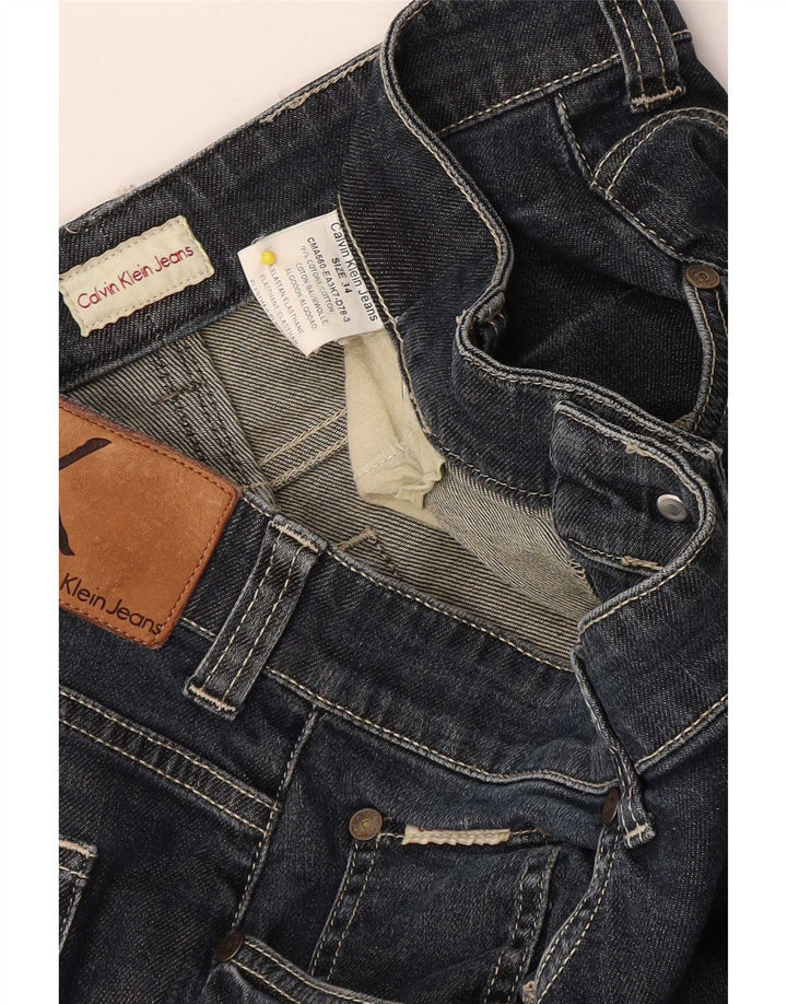 Calvin Klein Herren Straight Jeans W34 L30 Marineblau Baumwolle