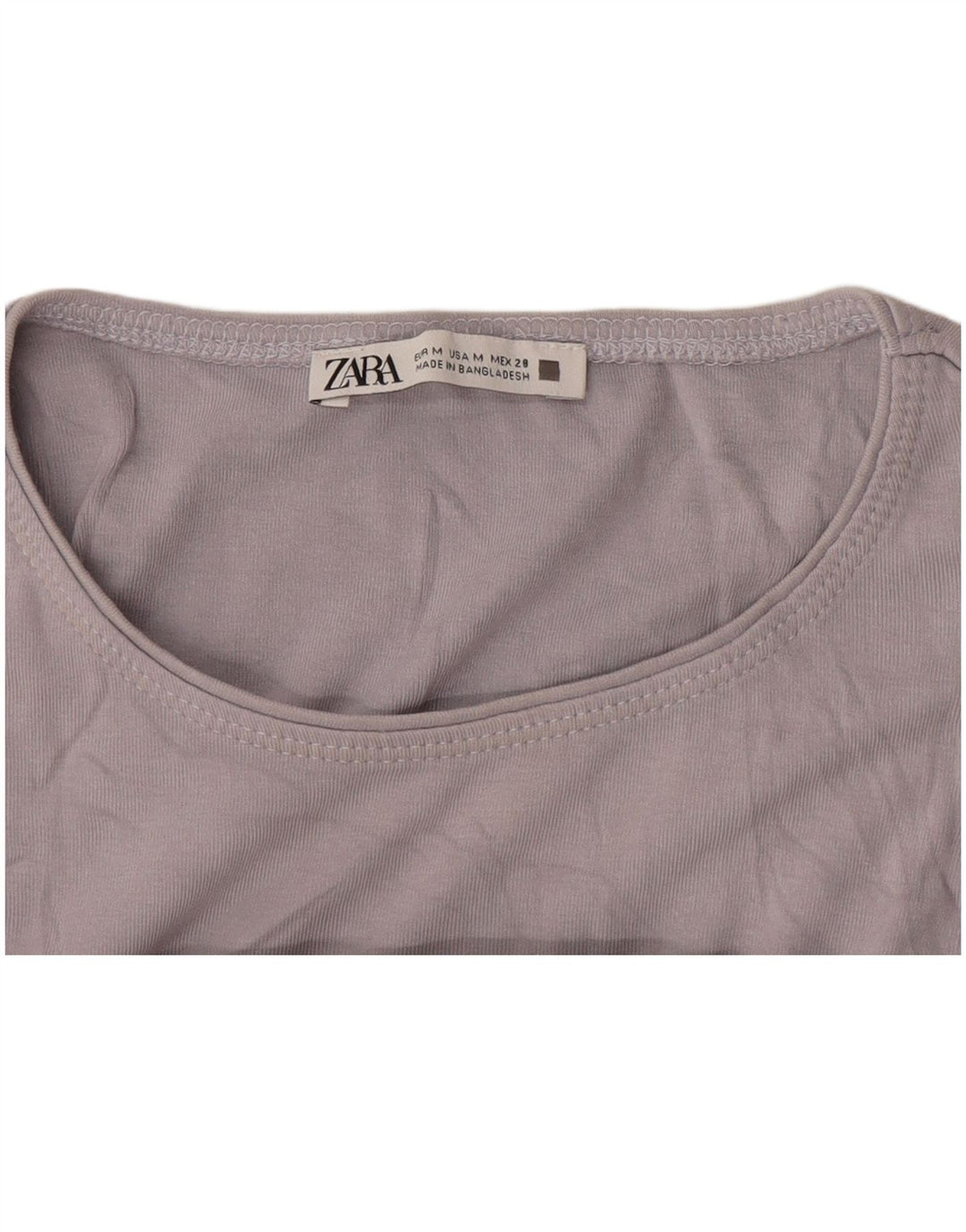 Zara Damen Weste Top UK 12 Mittelgrau